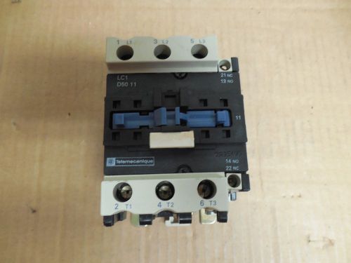 Telemecanique contactor lc1 d50 11 110v coil 80a a amp 600vac  lc1d5011 for sale