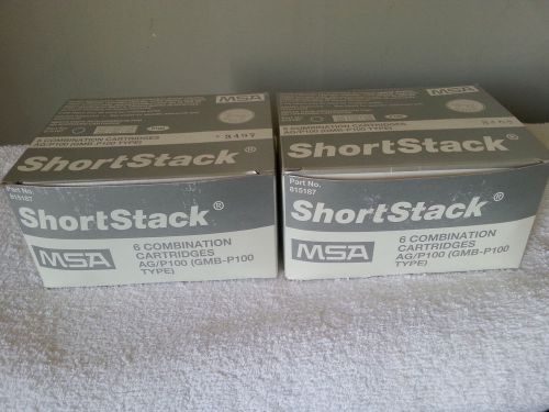 2 PACK Shortstack MSA 815187 12 respirator cartridge combination P100 ships free