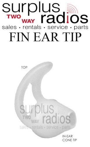 New fin earpiece for motorola two way radio headsets ht1250 ht750 bpr40 xpr3500 for sale