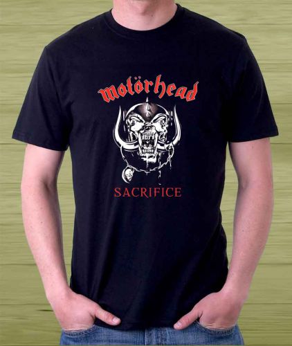 Vintage Motorhead Sacrifice Band Memorabilia Men&#039;s Black T Shirt Size S to 3XL