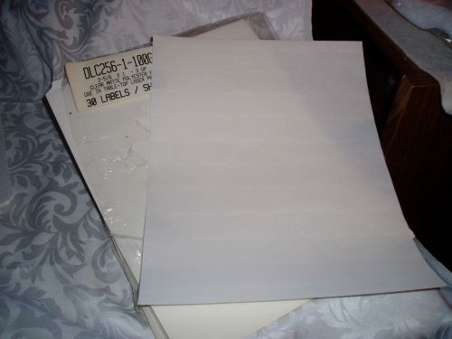 Opened Pack of 100 Sheets x 30 on each page, Clear Matt Laser Printer Labels