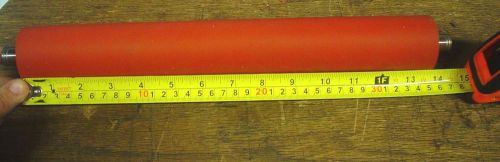 New red rubber coated roller 1.991&#039;&#039; diameter 13-3/4&#039;&#039; long - 60 day warranty