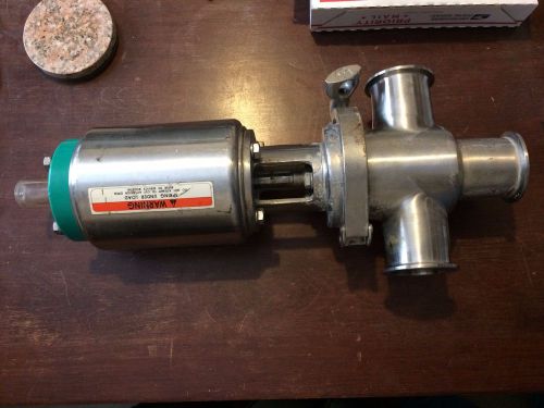 TRI CLOVER Sanitary AIR ACTUATED Valve -compression type, Stainless - NICE!