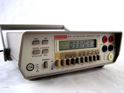 Keithley 197a autoranging microvolt digital portable tabletop multimeter dmm for sale