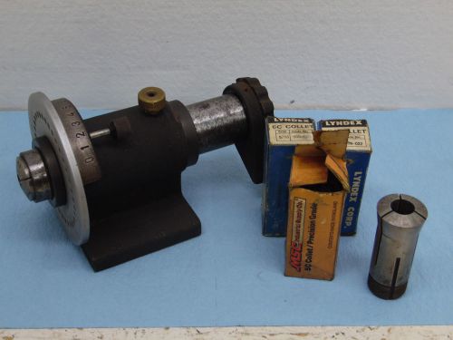 PRECISION 5C COLLET SPIN  INDEXING FIXTURE W/5 collets