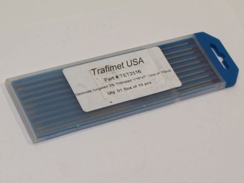 Tungsten Electrode, 1/16&#034;x7&#034; 10PCS  # TER2116 TRAFIMENT USA