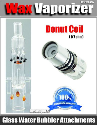 Glass water bubbler atomizer vaporizer wax donut coil ago atmos rx snoop dogg g for sale