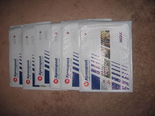&#034; 6  NEW  &#034; Canada Post  XPRESSPOST Regional Prepaid Padded Large Envelopes