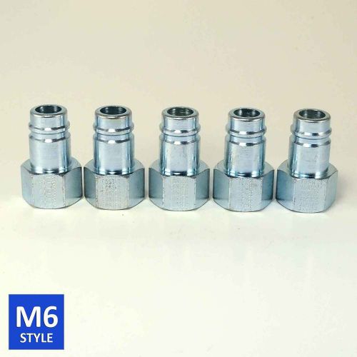 Foster 6 series quick coupler plug 3/4 body 3/4 npt air and water hose fittings for sale