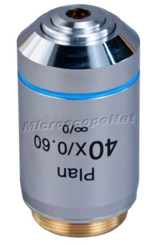 New plan 40x/0.60 infinity corrected achromatic objective lens for microscopes for sale