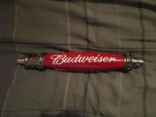 Budweiser Red 12 inch Beer Keg Handle Tap Free shipping