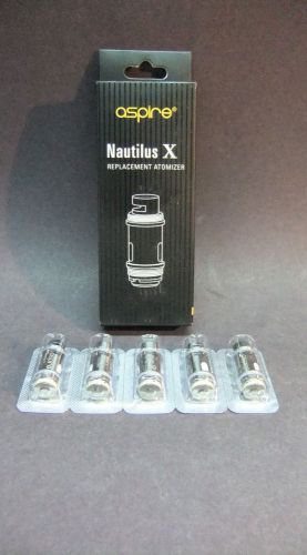 Authentic Aspire Nautilus X Head Coils 1.5 ohm (14-22W) 5 Pack with Serial
