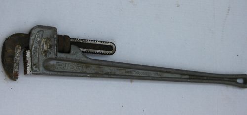 Ridgid 36&#034; aluminum heavy duty tools 3 ft. lightweight grey pipe wrench usa made for sale