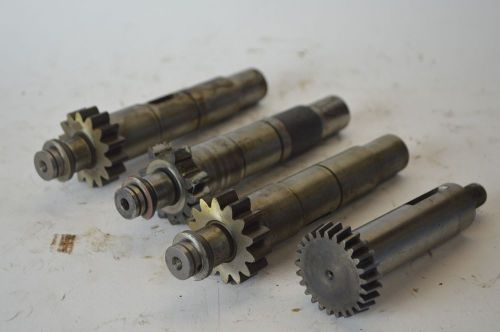 Lot of 4 Acme-Gridley Screw Machine spindle change gear shaft