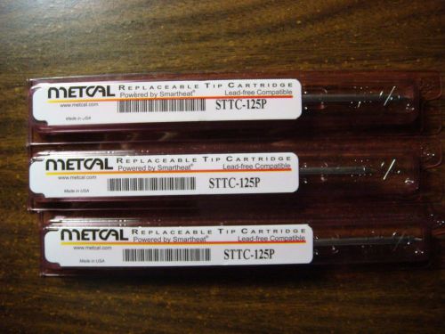 3x Metcal STTC-125P STTC Series Soldering Cartridge