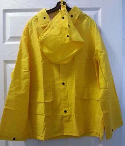 NEW~RAIN JACKET NS Protective Apparel Economy 2-Piece Rain Suit  Jacket and Hood