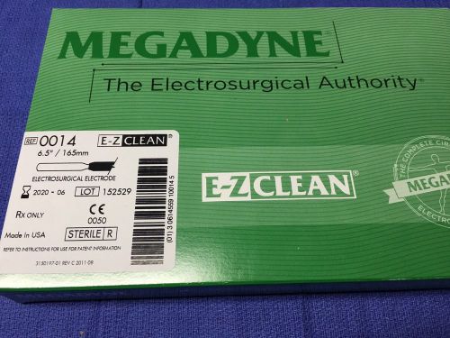 Megadyne 0014 E-Z Clean Electrosurgical Electrode 6.5&#034; Box of 12 - Exp 2020