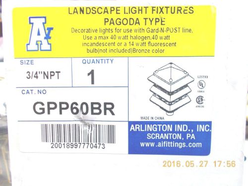 Arlington GPP60BR Pagoda-Type Light Fixture 3/4&#034; NPT