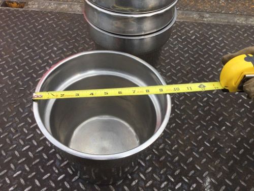 Stainless Steel Soup Pans, Steam Table Pans Qty 6
