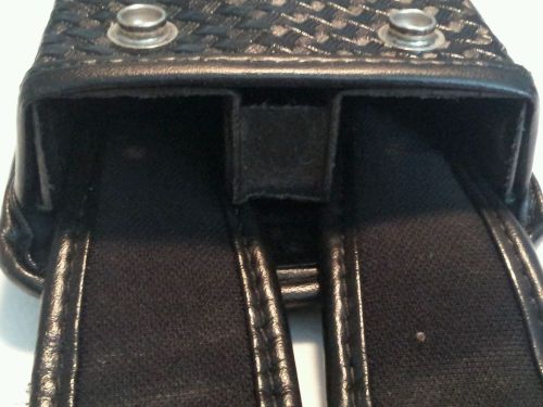 Sidekick pouch holder case cartridge holster magazine black leather duty belt for sale