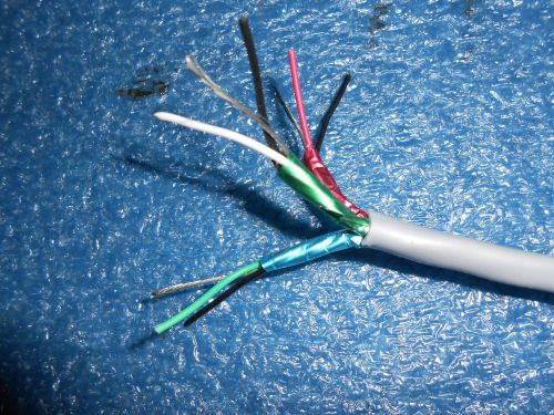 Security cable / 3 con / 22awg / shielded / bare drain wire / 500 ft --- lot 919 for sale