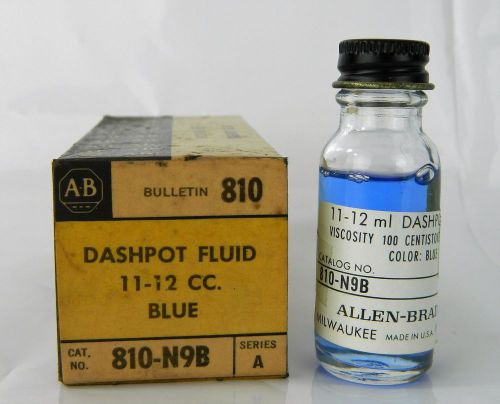 Genuine Allen Bradley 810-N9B Blue Liquid Dashpot Fluid 11-12 ML Series A NOS
