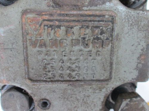 Vickers hydraulic vane pump stamped 119375 a for sale