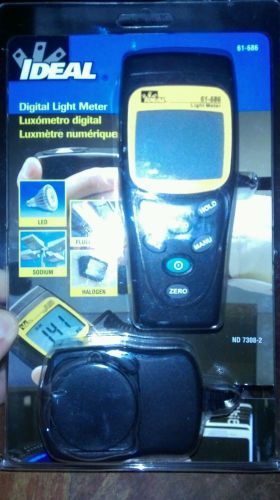 Ideal 61-686 Digital Light Meter  in Package With Case.... See description