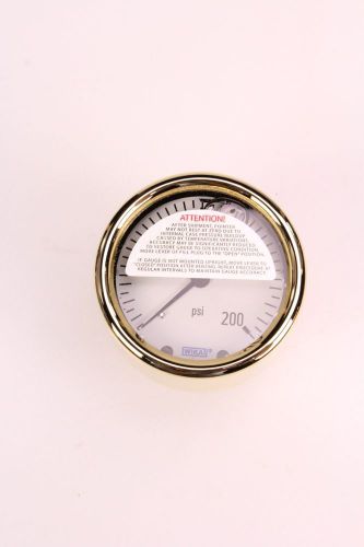 WIKA 9318194 Industrial Pressure Gauge Liquid-Filled Copper Alloy Wetted Parts