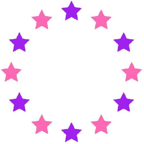 30 Custom Candy Ring of Stars Personalized Address Labels