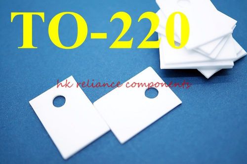 50x TO-220 14x20mm Ceramic Insulator for Transistor Heatsink Thickness 1mm
