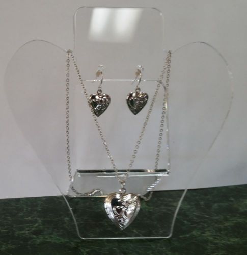 Clear Necklace And Earring Display Stand
