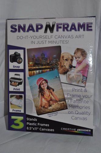 3 Pc Snap N Frame - DIY Photo To Canvas - Custom Canvas Prints Kit