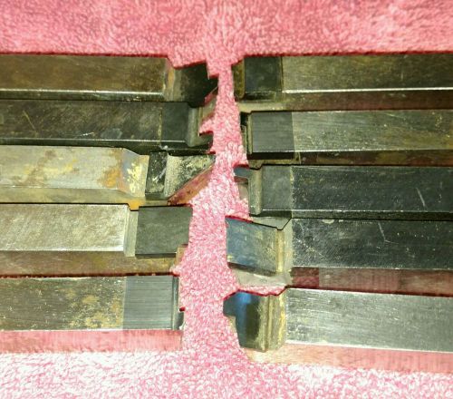 10 Steel Lathe Cutting Tools 1/2&#034;  ABBCO used     (2)