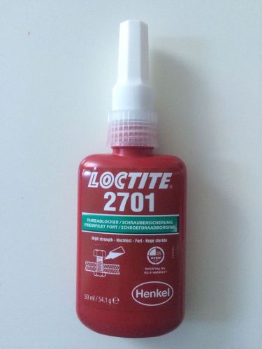Loctite 2701  Threadlocker Strong  Adhesive Maximum Strength 50ML EXP2017
