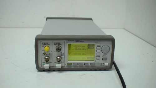 Agilent 8163a  2-slot lightwave multimeter mainframe with 1x 81635a &amp; 1x 81689a for sale