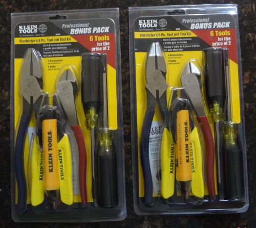 Klein tools 6-piece electrician tool and test kit ( 2 sets ) for sale