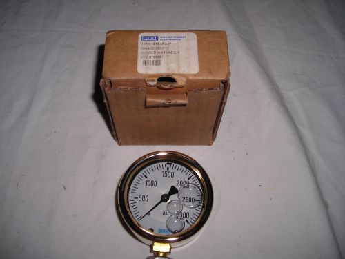 New, wika  213.40 2.5  0-3000psi pressure gauge  p/n 9795081  liquid filled for sale