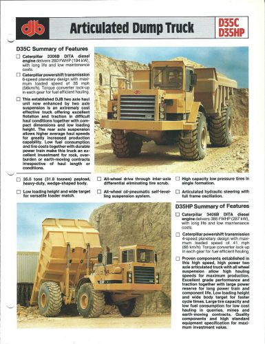 Equipment Brochure - DJB - D35C D35HP - Articulated Dump Truck (E3100)