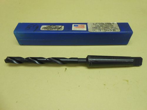 CJT/Koolcarb 13/32&#034; Coolant Feeding Carbide Tipped Drill Type 170