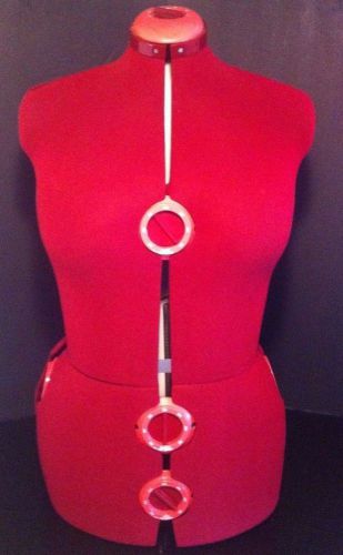 Vintage Professional Adjustable Mannequin Female Torso Medium MADE IN ENGLAND