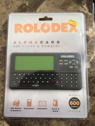 Rolodex EL12K Alphacard 600 Names and Numbers