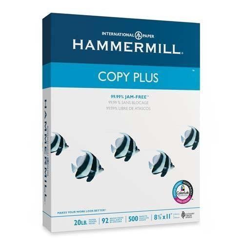 HAMMERMILL COPY PLUS PAPER 1 REAM - 500 SHEETS  - 81/2&#034; X 11&#034;