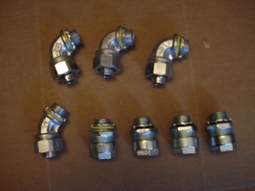 Sealtight fittings 1/2 inch. 3ea 90deg.1ea45deg,4ea straight. for sale