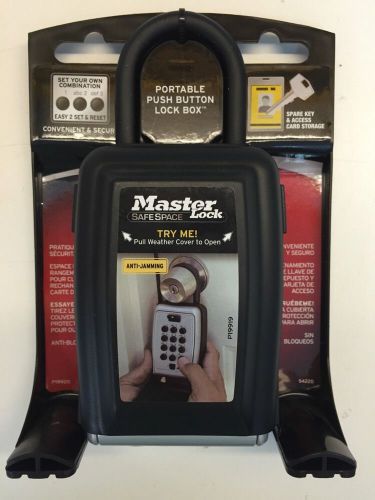 MASTER LOCK PORTABLE PUSH BUTTON LOCK BOX SET YOUR OWN COMBINATION 5422D