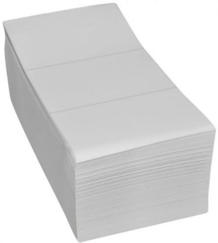Compulabel Thermal Transfer Shipping Labels, 6 Inch X 4 Inch, White, Fanfold,