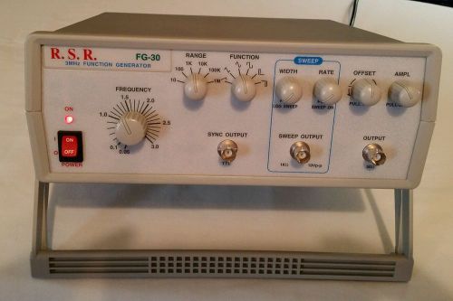 R.S.R. FG-30 Sweep 3MHz Function Generator NICE!!
