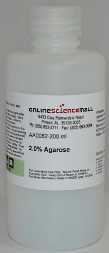 2% Agarose Gel for Electrophoresis, 200mL