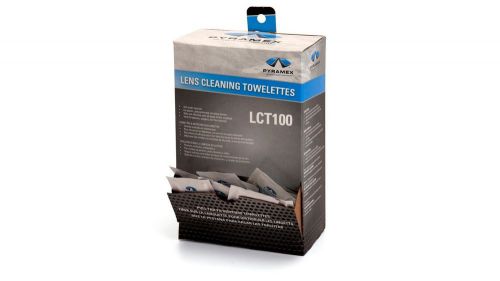 LCT100 - Lens Cleaning Towelettes - Box of 100 - For glasses, goggles.