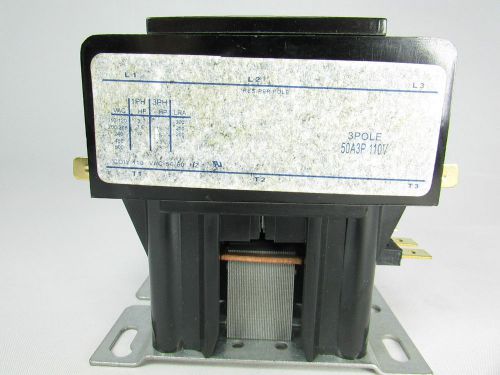 CONTACTOR 50AMP 3 POLES 110V- 50/60Hz for A/C &amp; REFRIGERATION-UL CERTIFIED